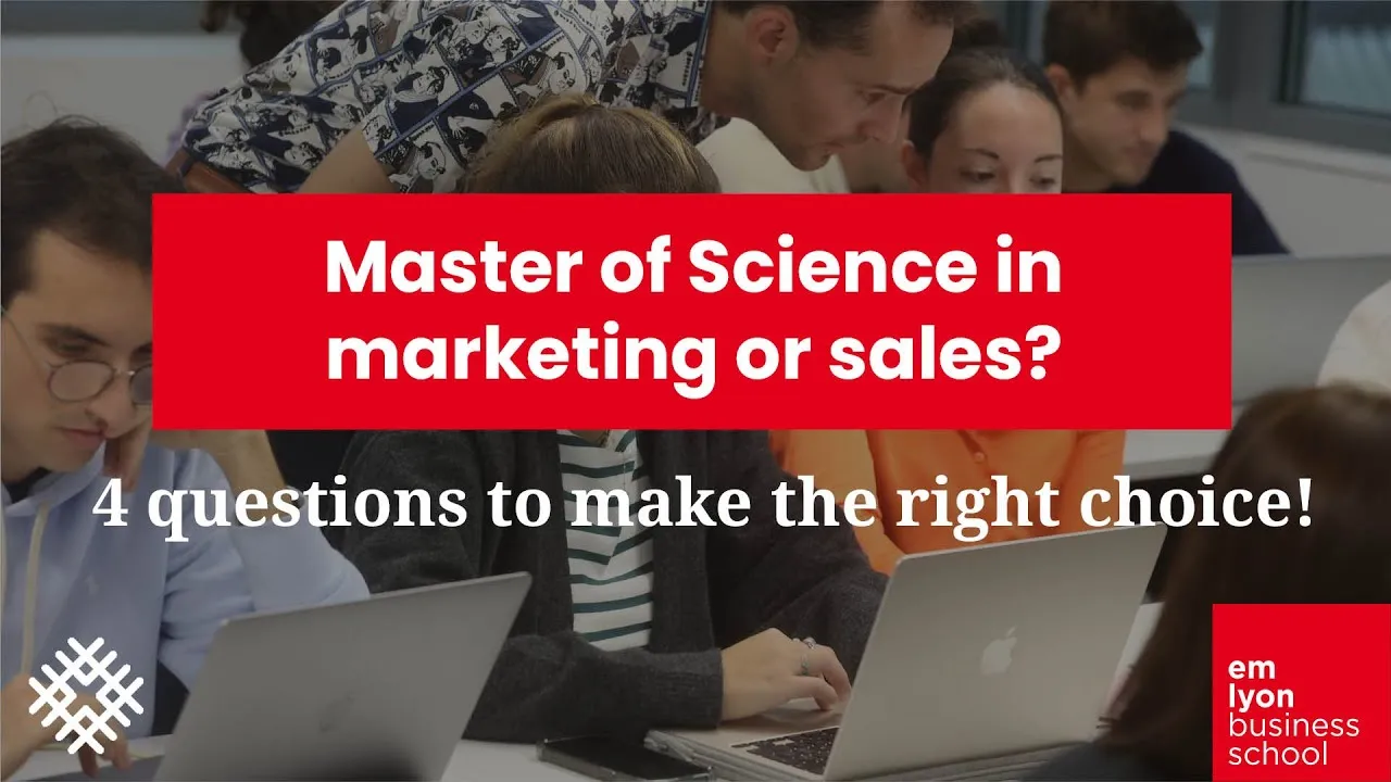 Preview image for the gge video "Master of Science in marketing or sales : 4 questions to make the right choice". Preview image for the gge video "Master of Science in marketing or sales : 4 questions to make the right choice".
