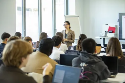 Des participantes du Master in Management, Finance &amp; Tech d'emlyon