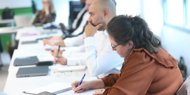 Les étudiants de l'Executive Master pendant un cours. Executive Master online