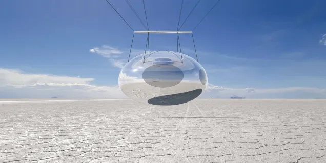 La capsule spatiale des voyages Zephalto