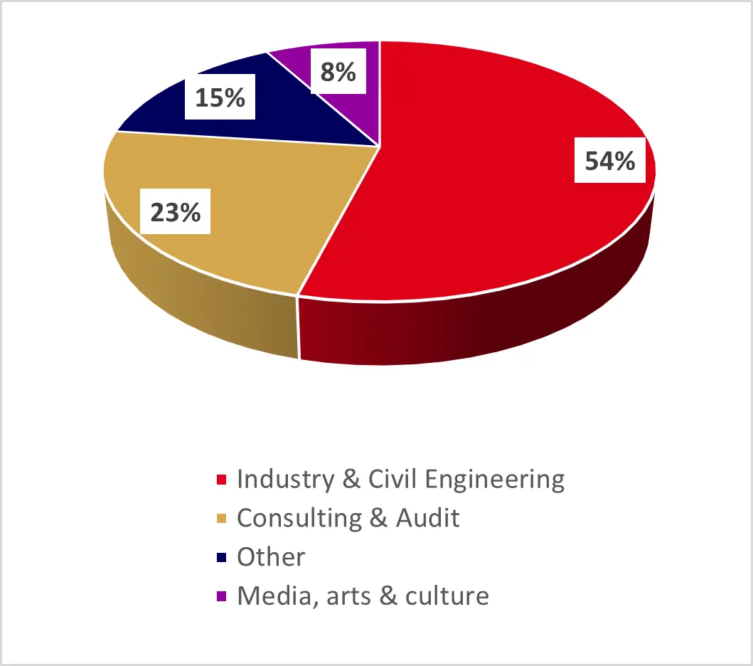 Job sector graph - IMBA Job sector graph - IMBA