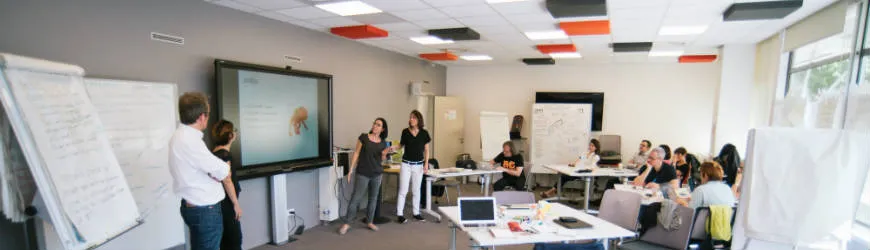 Salle de classe Un cours ayant lieu à l'emlyon