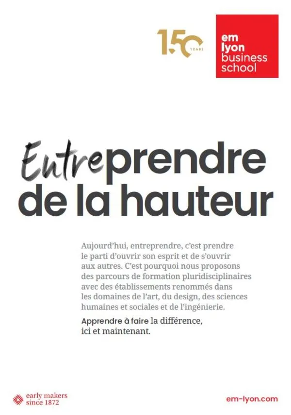2022 - emlyon business school, 150 ans d’histoire 2022 - emlyon business school, 150 ans d’histoire