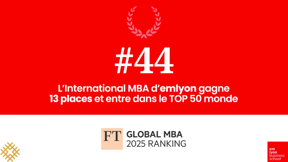 Classement FT International MBA - emlyon business school