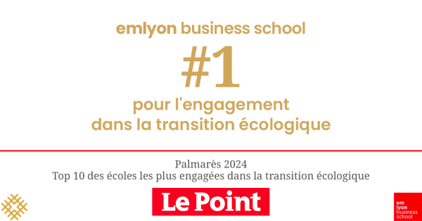 Classement : Le Point dévoile son palmarès 2024, emlyon récompensée emlyon numero 1