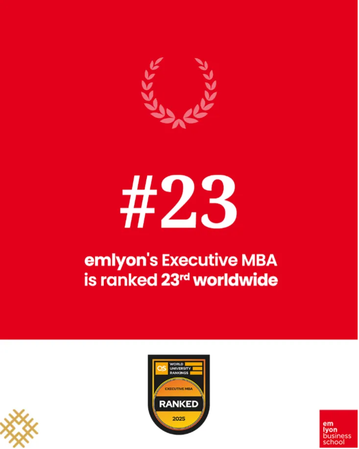 The Executive MBA is 23rd worldwide in the QS EMBA Ranking The Executive MBA is 23rd worldwide in the QS EMBA Ranking