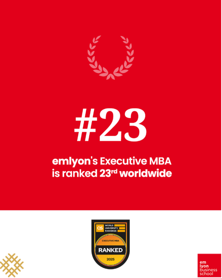 The Executive MBA is 23rd worldwide in the QS EMBA Ranking The Executive MBA is 23rd worldwide in the QS EMBA Ranking