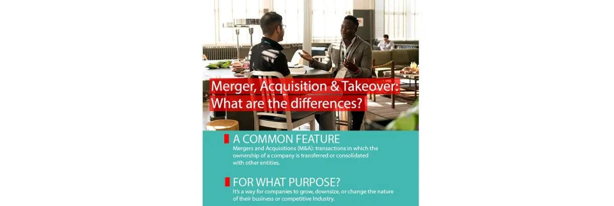 What are the differences between merger, acquisition and takeover? What are the differences between merger, acquisition and takeover?