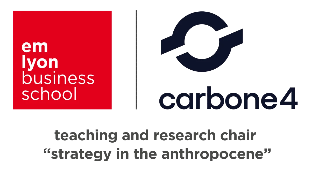 Carbone 4 teaching and research chair logo - emlyon business school Carbone 4 teaching and research chair logo - emlyon business school