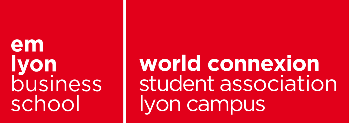 Le logo de l’association étudiante world connection - emlyon