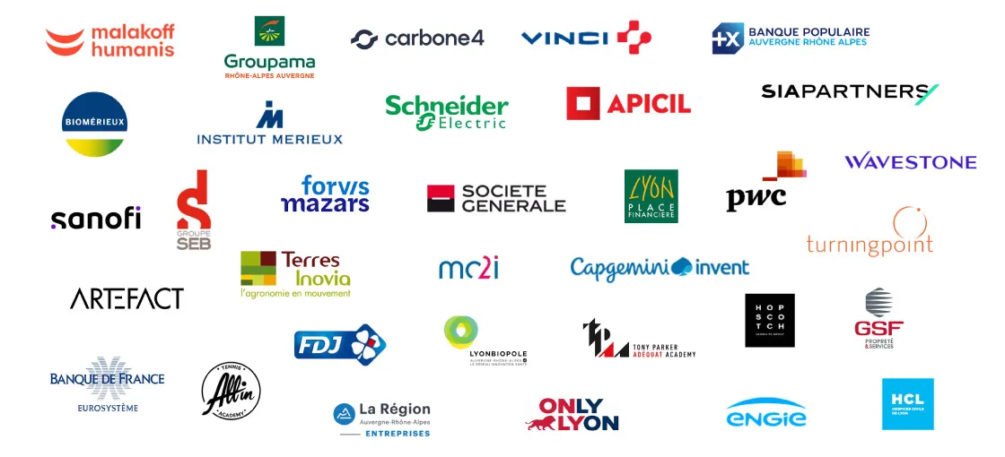 Les principaux partenaires entreprises d'emlyon business school