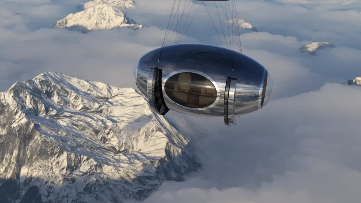 La capsule spatiale des voyages Zephalto