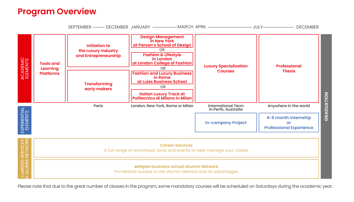 Program overview MSc in Luxury Management & Marketing emlyon