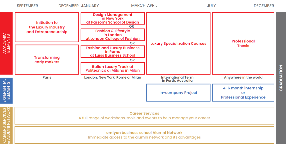 Program overview MSc in Luxury Management & Marketing emlyon