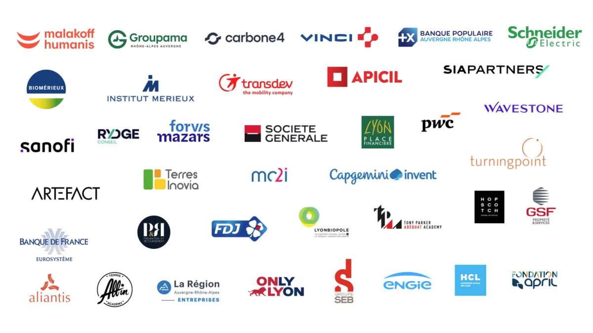 Discover the complete set of emlyon business school partner logos,