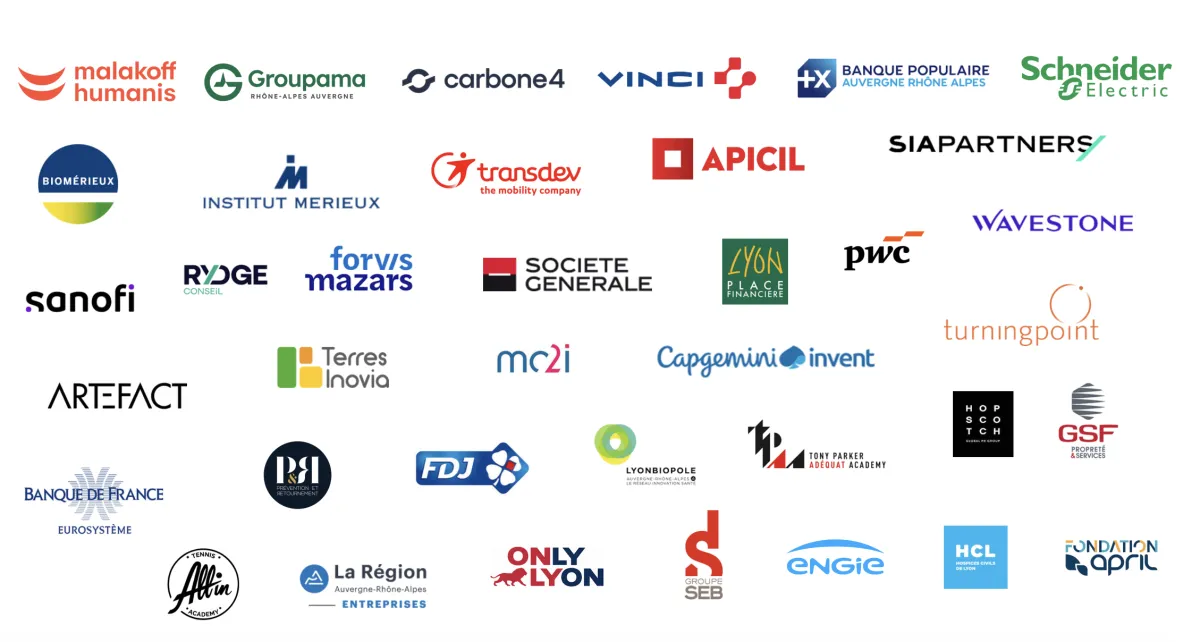 Discover the complete set of emlyon business school partner logos,