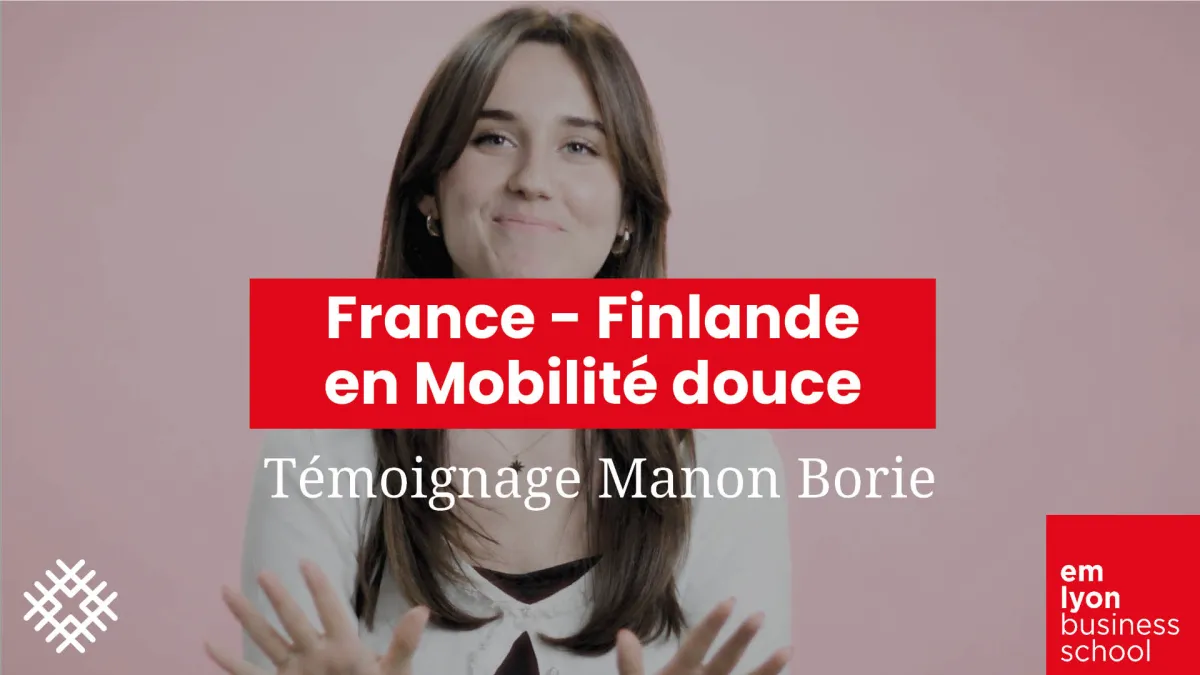 Manon, a student in the Grande École Program, chose to reduce her carbon footprint by moving to Finland.