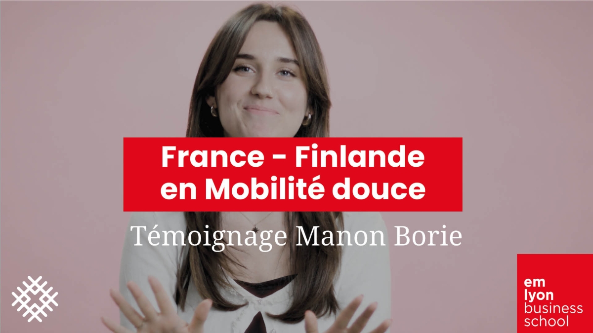Manon, a student in the Grande École Program, chose to reduce her carbon footprint by moving to Finland.