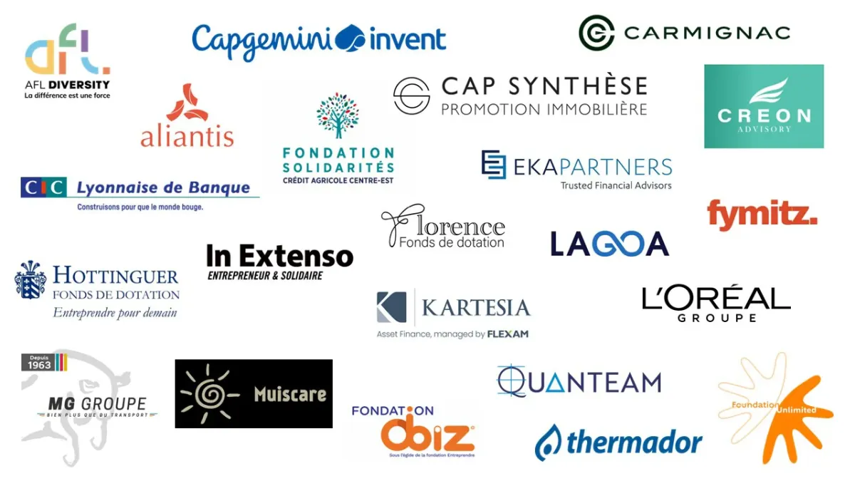 emlyon foundation corporate donors logos