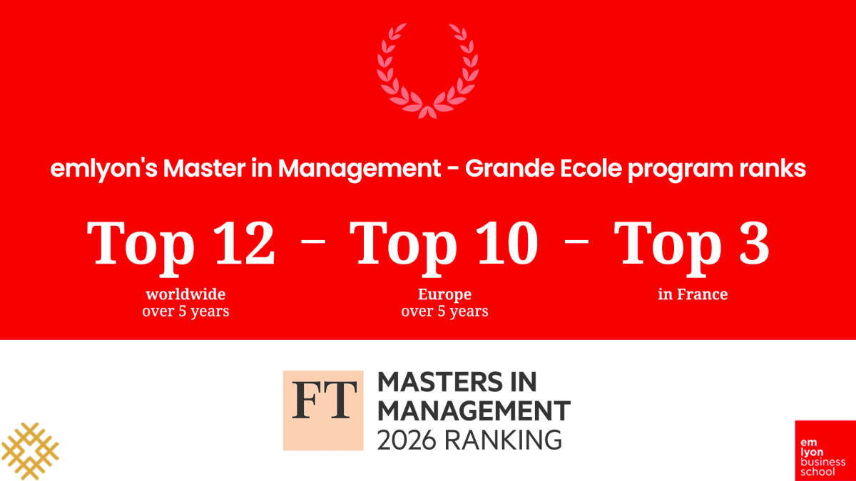 Financial Time 2026 ranking  - master in management 
