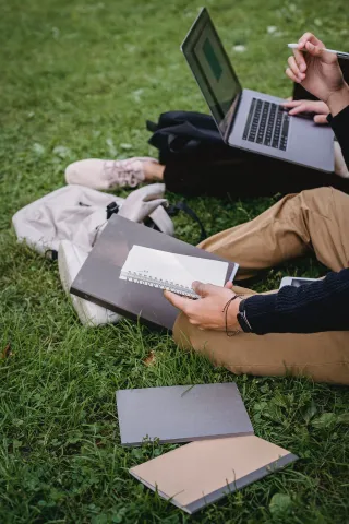 Meeting on the grass