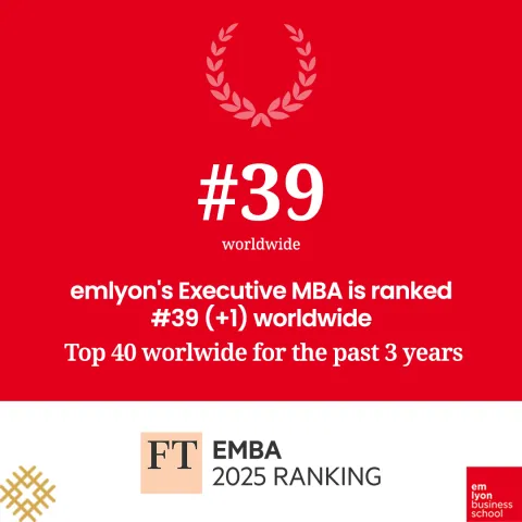ft-ranking-mba-2025-emlyon emlyon Executive MBA ranks among the Top 40 worldwide in the Financial Times 2025 ranking