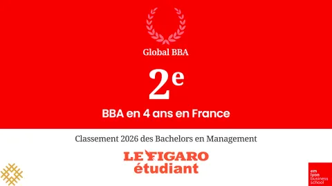 Le visuel du classement du GBBA d'emlyon business school