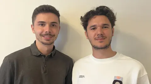 Les deux fondateurs de l'application Allergenius