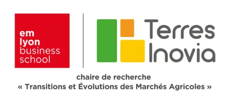 Research chair emlyon and Terres Inovia logo