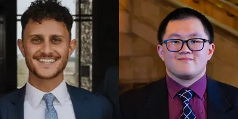 Micheal Santos and Thanh Binh Tran, participants of the Summer School