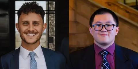 Micheal Santos et Thanh Binh Tran, participants de la Summer School d'emlyon