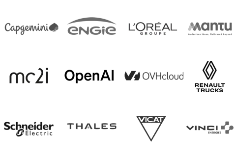 emlyon tech school partners' logos