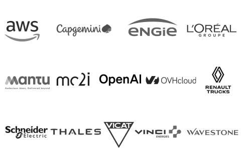 emlyon tech school partners' logos