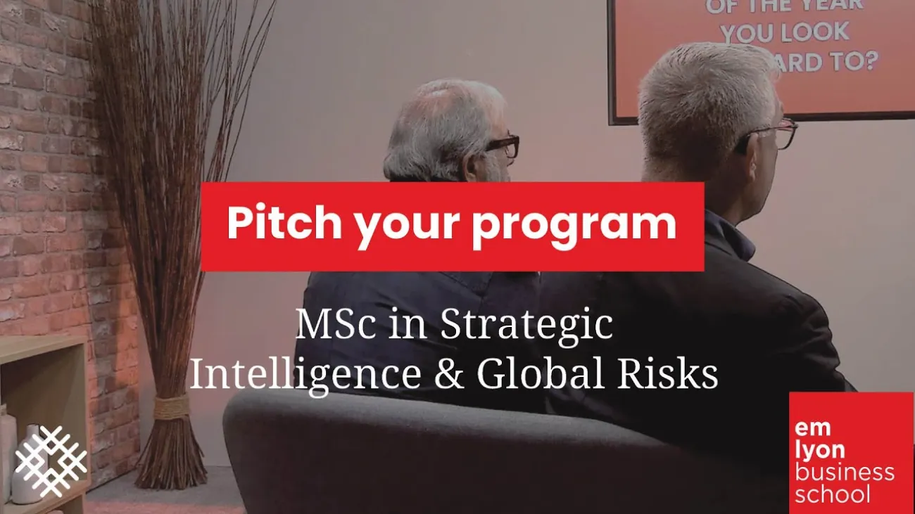 Preview image for the gge video "MSc in Strategic Intelligence &amp; Global Risks - Pitch your program".