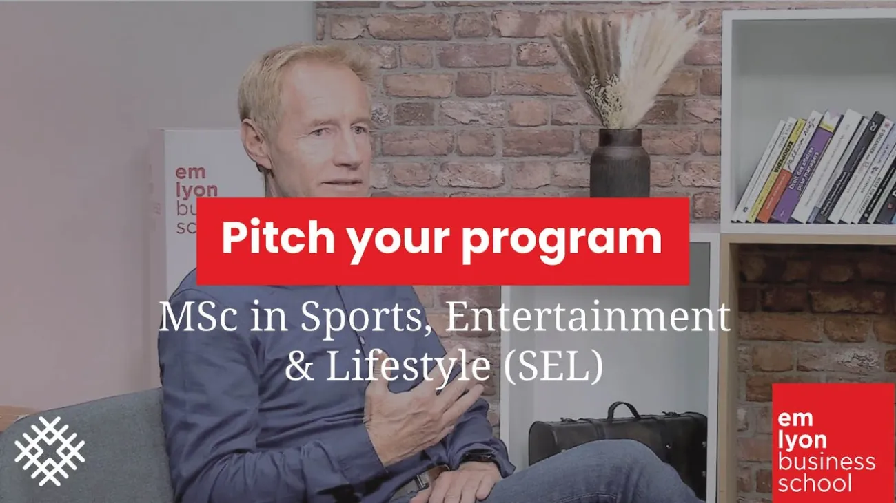 Preview image for the gge video "Pitch your program l MSc in Sports, Entertainment &amp; Lifestyle (SEL)".