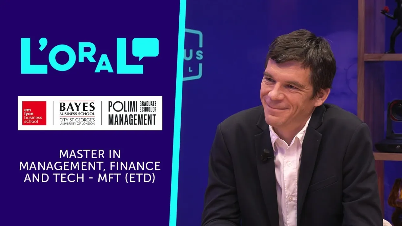 Preview image for the gge video "emlyon business school, Bayes Business School, POLIMI GSoM - Master in Management, Finance &amp; Tech".