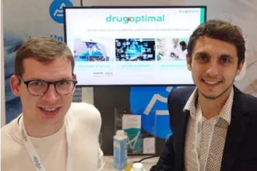 Matthieu Gasc and Lugan Flacher, CEOs et co-founders of DrugOptimal