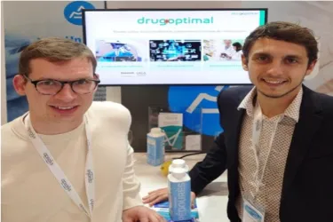 Matthieu Gasc and Lugan Flacher, CEOs et co-founders of DrugOptimal