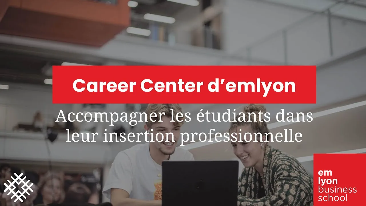 Preview image for the gge video "Career Center d'emlyon : accompagner les étudiants dans leur insertion professionnelle".
