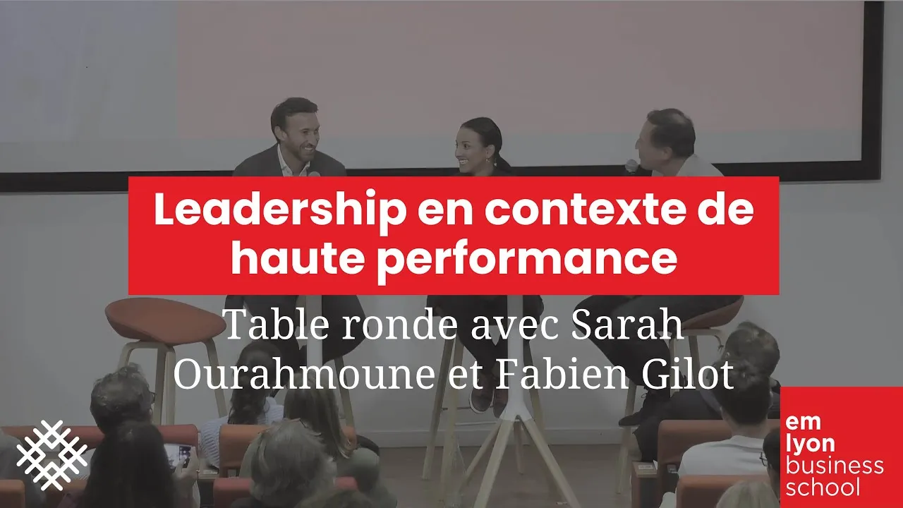 Preview image for the gge video "Leadership en contexte de haute performance​ | Table ronde avec Sarah Ourahmoune et Fabien Gilot".