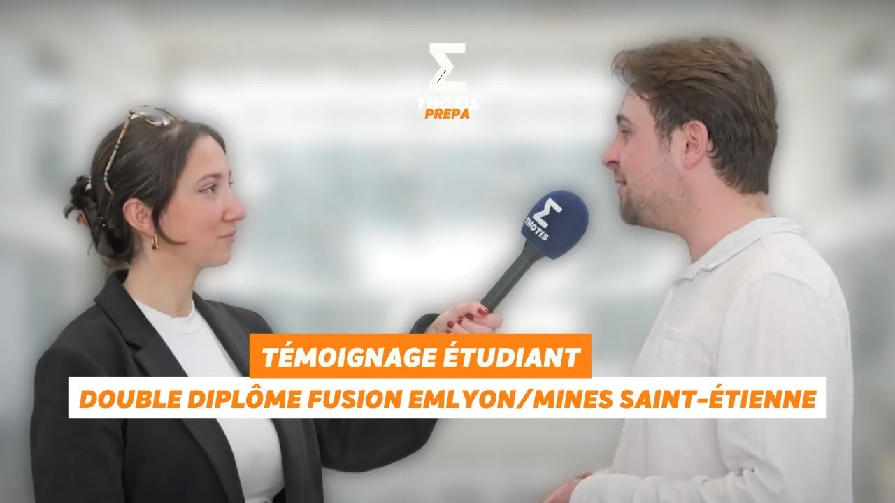 Preview image for the gge video "Double diplôme FUSION emlyon x Mines Saint-Étienne (après une prépa scientifique)".