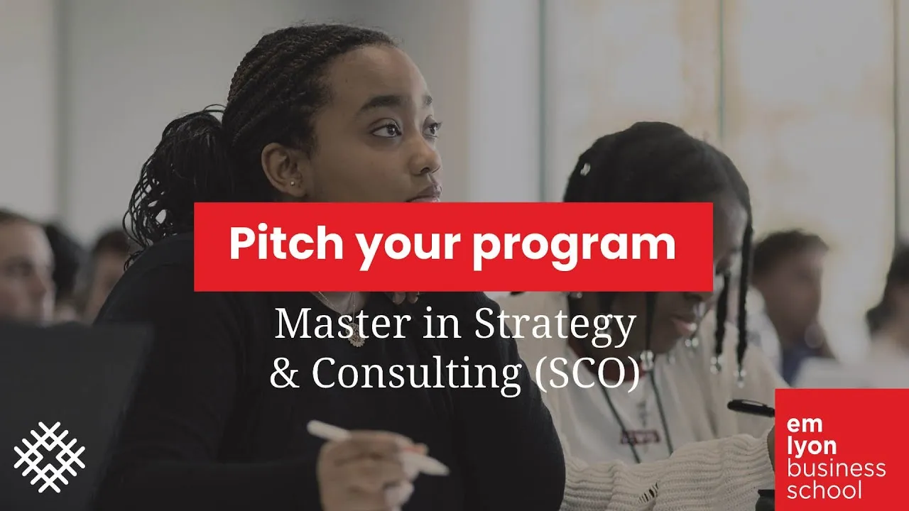 Preview image for the gge video "Pitch your program l Master in Strategy &amp; Consulting (SCO)".