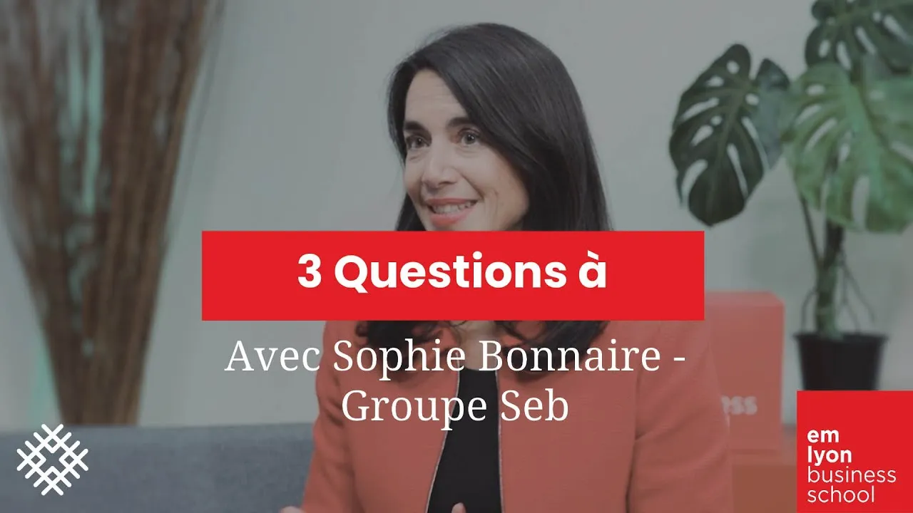Preview image for the gge video "Interview l 3 questions à Sophie Bonnaire - Groupe SEB".