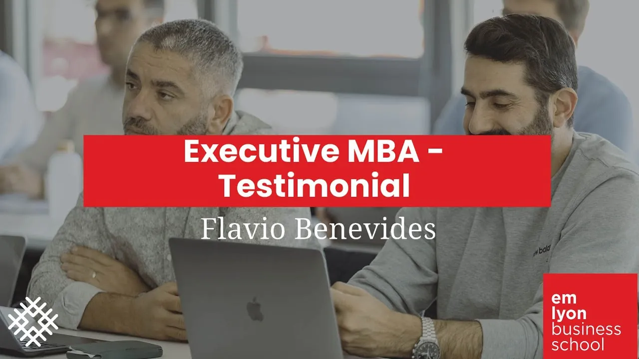 Preview image for the gge video "Executive MBA - Testimonial l Flavio Benevides".