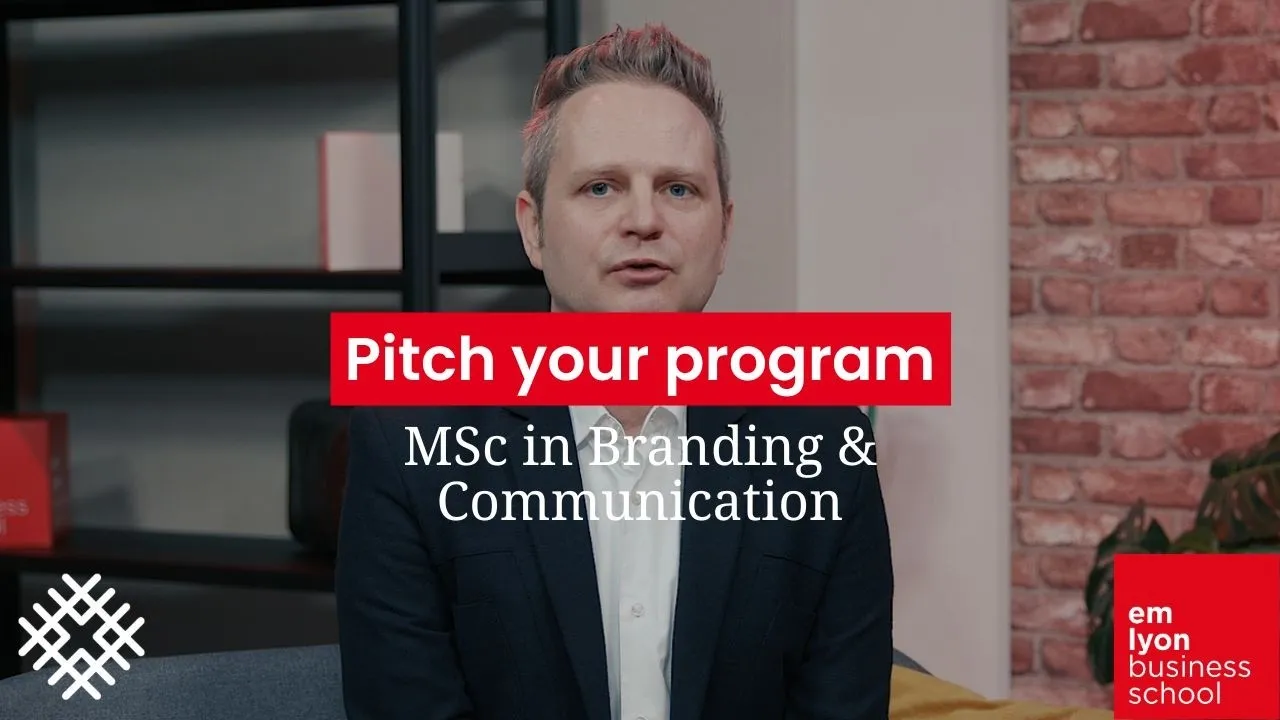Preview image for the gge video "Pitch your program l MSc in Branding &amp; Communication".