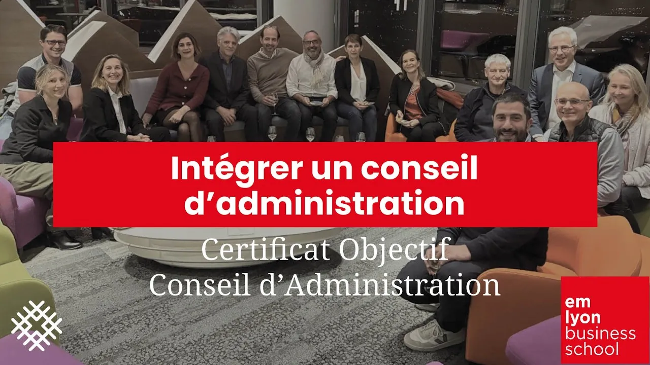 Preview image for the gge video "Intégrer un conseil d'administration avec la formation Objectif Conseil d'Administration- Témoignage".
