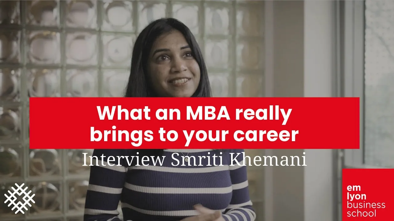 Preview image for the gge video "What an MBA really brings to your career - Interview Smriti Khemani".